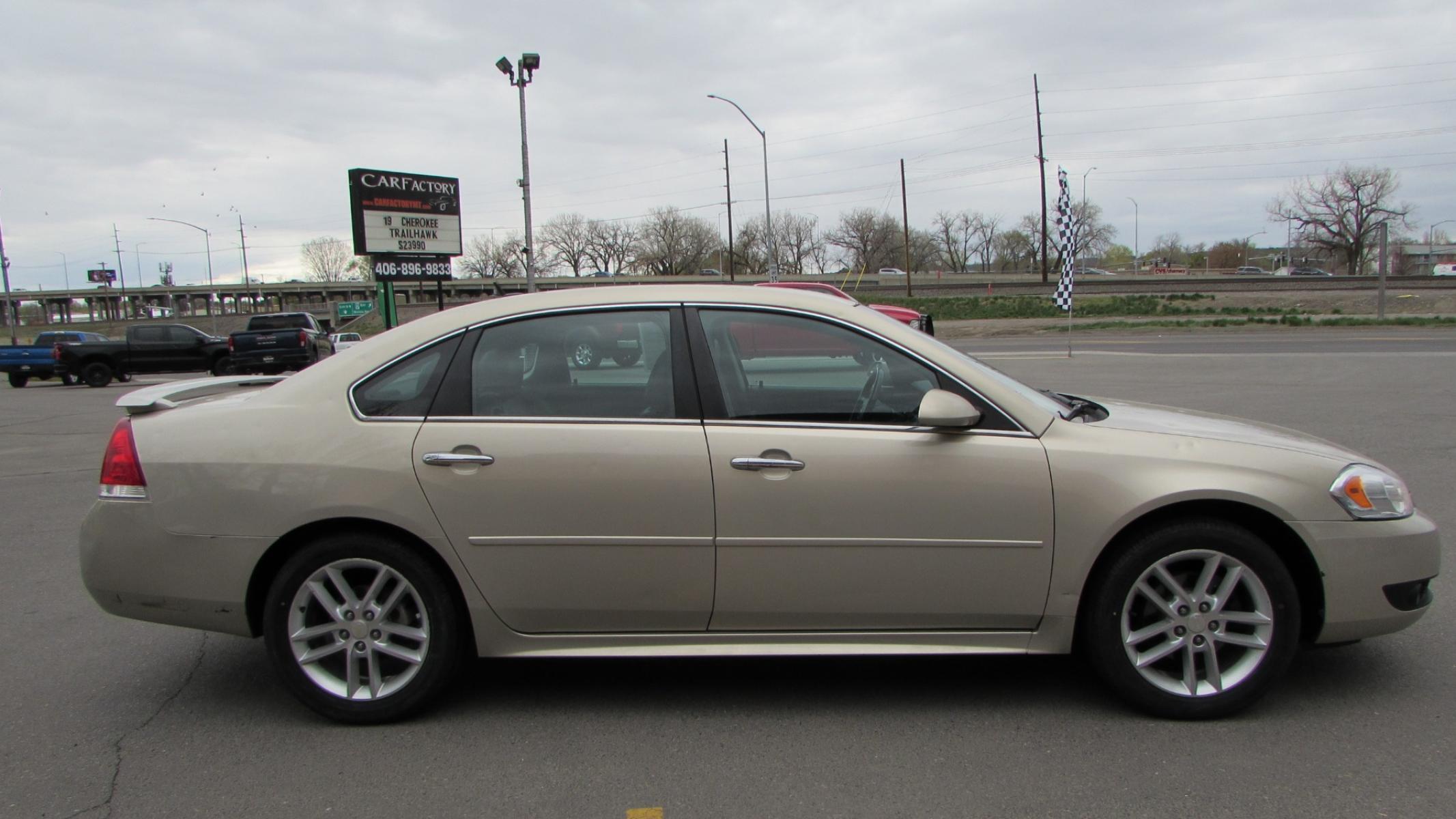 2012 Beige /Black Chevrolet Impala LTZ (2G1WC5E34C1) with an V6 engine, Automatic transmission, located at 4562 State Avenue, Billings, MT, 59101, (406) 896-9833, 45.769516, -108.526772 - Local Trade In V6, Automatic, Leather, Dual Power seats, Bose sound, Air conditioning, Cruise control, brand new tires, fresh oil change ready to hit the road! Call - 4o6-896-9833 Text - 4o6-534-9134 Stop by - Car Factory - 4562 State Ave - Billings MT 591o1 - Photo #6